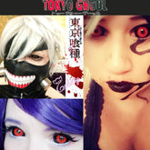 22mm Full Sclera Tokyo Ghoul Contacts